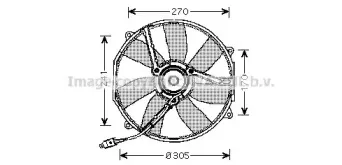 MS7512 AVA QUALITY COOLING Вентилятор, охлаждение двигателя MS7512 AVA QUALITY COOLING Вентилятор, охлаждение двигателя