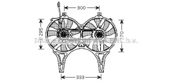 MS7514 AVA QUALITY COOLING Вентилятор, охлаждение двигателя MS7514 AVA QUALITY COOLING Вентилятор, охлаждение двигателя