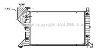 MSA2300 AVA QUALITY COOLING Радиатор, охлаждение двигателя MSA2300 AVA QUALITY COOLING Радиатор, охлаждение двигателя