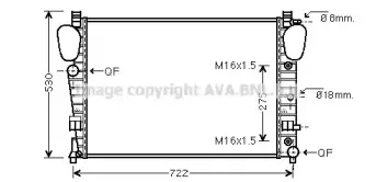 MSA2306 AVA QUALITY COOLING Радиатор, охлаждение двигателя MSA2306 AVA QUALITY COOLING Радиатор, охлаждение двигателя