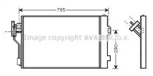 MSA5352D AVA QUALITY COOLING Конденсатор, кондиционер MSA5352D AVA QUALITY COOLING Конденсатор, кондиционер