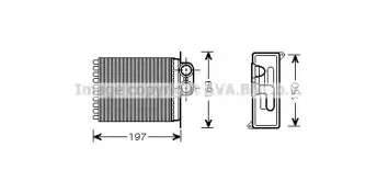 MSA6400 AVA QUALITY COOLING Теплообменник, отопление салона MSA6400 AVA QUALITY COOLING Теплообменник, отопление салона