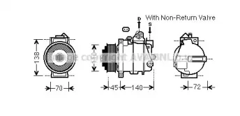 MSAK568 AVA QUALITY COOLING Компрессор, кондиционер MSAK568 AVA QUALITY COOLING Компрессор, кондиционер