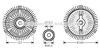 MSC409 AVA QUALITY COOLING Сцепление, вентилятор радиатора MSC409 AVA QUALITY COOLING Сцепление, вентилятор радиатора