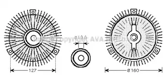 MSC489 AVA QUALITY COOLING Сцепление, вентилятор радиатора MSC489 AVA QUALITY COOLING Сцепление, вентилятор радиатора