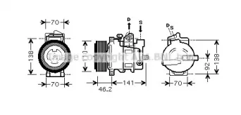MSK091 AVA QUALITY COOLING Компрессор, кондиционер MSK091 AVA QUALITY COOLING Компрессор, кондиционер