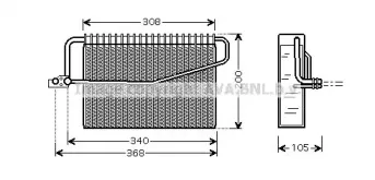 MSV381 AVA QUALITY COOLING Испаритель, кондиционер MSV381 AVA QUALITY COOLING Испаритель, кондиционер