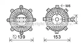 MTC222 AVA QUALITY COOLING Сцепление, вентилятор радиатора MTC222 AVA QUALITY COOLING Сцепление, вентилятор радиатора