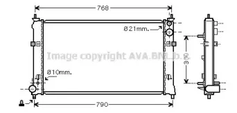 MZ2182 AVA QUALITY COOLING Радиатор, охлаждение двигателя MZ2182 AVA QUALITY COOLING Радиатор, охлаждение двигателя