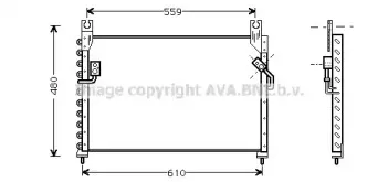 MZ5122 AVA QUALITY COOLING Конденсатор, кондиционер MZ5122 AVA QUALITY COOLING Конденсатор, кондиционер
