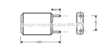 MZ6123 AVA QUALITY COOLING Теплообменник, отопление салона MZ6123 AVA QUALITY COOLING Теплообменник, отопление салона