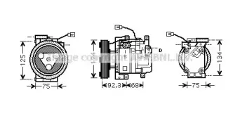 MZK219 AVA QUALITY COOLING Компрессор, кондиционер MZK219 AVA QUALITY COOLING Компрессор, кондиционер