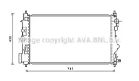 OL2599 AVA QUALITY COOLING Радиатор, охлаждение двигателя OL2599 AVA QUALITY COOLING Радиатор, охлаждение двигателя