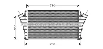 OL4361 AVA QUALITY COOLING Интеркулер OL4361 AVA QUALITY COOLING Интеркулер