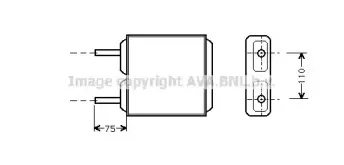 OL6094 AVA QUALITY COOLING Теплообменник, отопление салона OL6094 AVA QUALITY COOLING Теплообменник, отопление салона