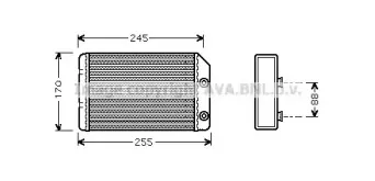OL6315 AVA QUALITY COOLING Теплообменник, отопление салона OL6315 AVA QUALITY COOLING Теплообменник, отопление салона