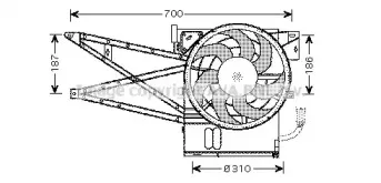 OL7515 AVA QUALITY COOLING Вентилятор, охлаждение двигателя OL7515 AVA QUALITY COOLING Вентилятор, охлаждение двигателя