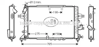 OLA2365 AVA QUALITY COOLING Радиатор, охлаждение двигателя OLA2365 AVA QUALITY COOLING Радиатор, охлаждение двигателя