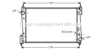 OLA2423 AVA QUALITY COOLING Радиатор, охлаждение двигателя OLA2423 AVA QUALITY COOLING Радиатор, охлаждение двигателя