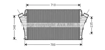 OLA4491 AVA QUALITY COOLING Интеркулер OLA4491 AVA QUALITY COOLING Интеркулер