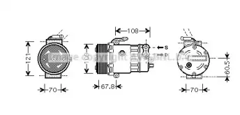 OLAK139 AVA QUALITY COOLING Компрессор, кондиционер OLAK139 AVA QUALITY COOLING Компрессор, кондиционер