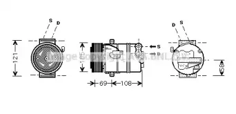 OLAK430 AVA QUALITY COOLING Компрессор, кондиционер OLAK430 AVA QUALITY COOLING Компрессор, кондиционер