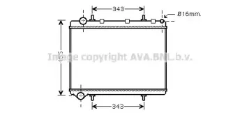 PE2259 AVA QUALITY COOLING Радиатор, охлаждение двигателя PE2259 AVA QUALITY COOLING Радиатор, охлаждение двигателя
