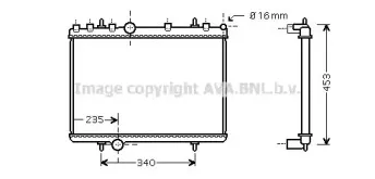 PE2265 AVA QUALITY COOLING Радиатор, охлаждение двигателя PE2265 AVA QUALITY COOLING Радиатор, охлаждение двигателя