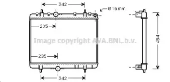 PE2267 AVA QUALITY COOLING Радиатор, охлаждение двигателя PE2267 AVA QUALITY COOLING Радиатор, охлаждение двигателя