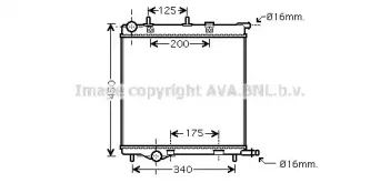PE2293 AVA QUALITY COOLING Радиатор, охлаждение двигателя PE2293 AVA QUALITY COOLING Радиатор, охлаждение двигателя