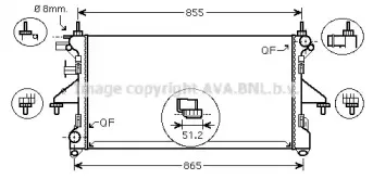 PE2308 AVA QUALITY COOLING Радиатор, охлаждение двигателя PE2308 AVA QUALITY COOLING Радиатор, охлаждение двигателя
