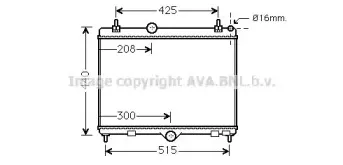 PE2358 AVA QUALITY COOLING Радиатор, охлаждение двигателя PE2358 AVA QUALITY COOLING Радиатор, охлаждение двигателя