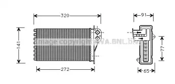 PE6356 AVA QUALITY COOLING Теплообменник, отопление салона PE6356 AVA QUALITY COOLING Теплообменник, отопление салона