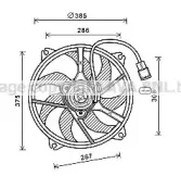 PE7556 AVA QUALITY COOLING Вентилятор, охлаждение двигателя PE7556 AVA QUALITY COOLING Вентилятор, охлаждение двигателя