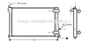 PEA2196 AVA QUALITY COOLING Радиатор, охлаждение двигателя PEA2196 AVA QUALITY COOLING Радиатор, охлаждение двигателя