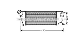 PEA4345 AVA QUALITY COOLING Интеркулер PEA4345 AVA QUALITY COOLING Интеркулер