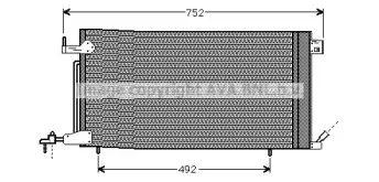 PEA5187 AVA QUALITY COOLING Конденсатор, кондиционер PEA5187 AVA QUALITY COOLING Конденсатор, кондиционер