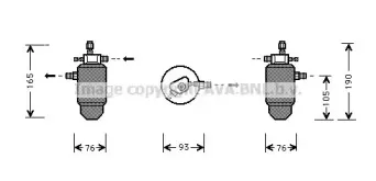 PED197 AVA QUALITY COOLING Осушитель, кондиционер PED197 AVA QUALITY COOLING Осушитель, кондиционер