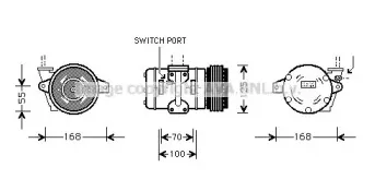 PRK030 AVA QUALITY COOLING Компрессор, кондиционер PRK030 AVA QUALITY COOLING Компрессор, кондиционер