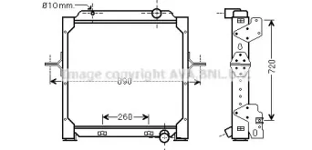 RE2083 AVA QUALITY COOLING Радиатор, охлаждение двигателя RE2083 AVA QUALITY COOLING Радиатор, охлаждение двигателя