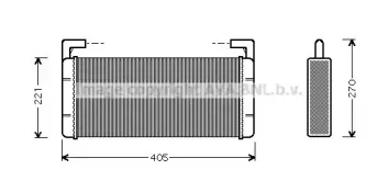REA6015 AVA QUALITY COOLING Теплообменник, отопление салона REA6015 AVA QUALITY COOLING Теплообменник, отопление салона