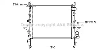 RT2158 AVA QUALITY COOLING Радиатор, охлаждение двигателя RT2158 AVA QUALITY COOLING Радиатор, охлаждение двигателя