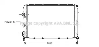 RT2203 AVA QUALITY COOLING Радиатор, охлаждение двигателя RT2203 AVA QUALITY COOLING Радиатор, охлаждение двигателя