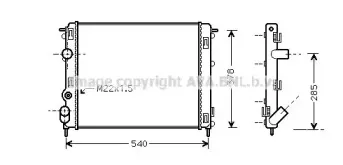 RT2302 AVA QUALITY COOLING Радиатор, охлаждение двигателя RT2302 AVA QUALITY COOLING Радиатор, охлаждение двигателя