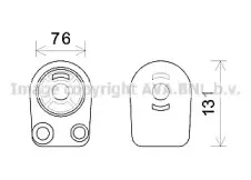 RT3607 AVA QUALITY COOLING масляный радиатор, двигательное масло RT3607 AVA QUALITY COOLING масляный радиатор, двигательное масло