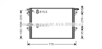 RT5382 AVA QUALITY COOLING Конденсатор, кондиционер RT5382 AVA QUALITY COOLING Конденсатор, кондиционер
