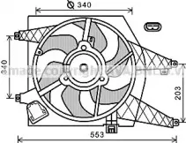 RT7548 AVA QUALITY COOLING Вентилятор, охлаждение двигателя RT7548 AVA QUALITY COOLING Вентилятор, охлаждение двигателя