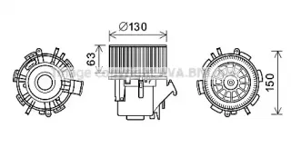 RT8599 AVA QUALITY COOLING Электродвигатель, вентиляция салона RT8599 AVA QUALITY COOLING Электродвигатель, вентиляция салона