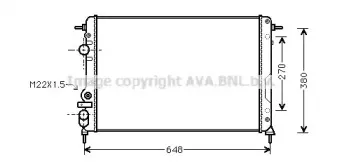 RTA2241 AVA QUALITY COOLING Радиатор, охлаждение двигателя RTA2241 AVA QUALITY COOLING Радиатор, охлаждение двигателя