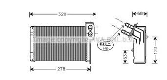 RTA6099 AVA QUALITY COOLING Теплообменник, отопление салона RTA6099 AVA QUALITY COOLING Теплообменник, отопление салона